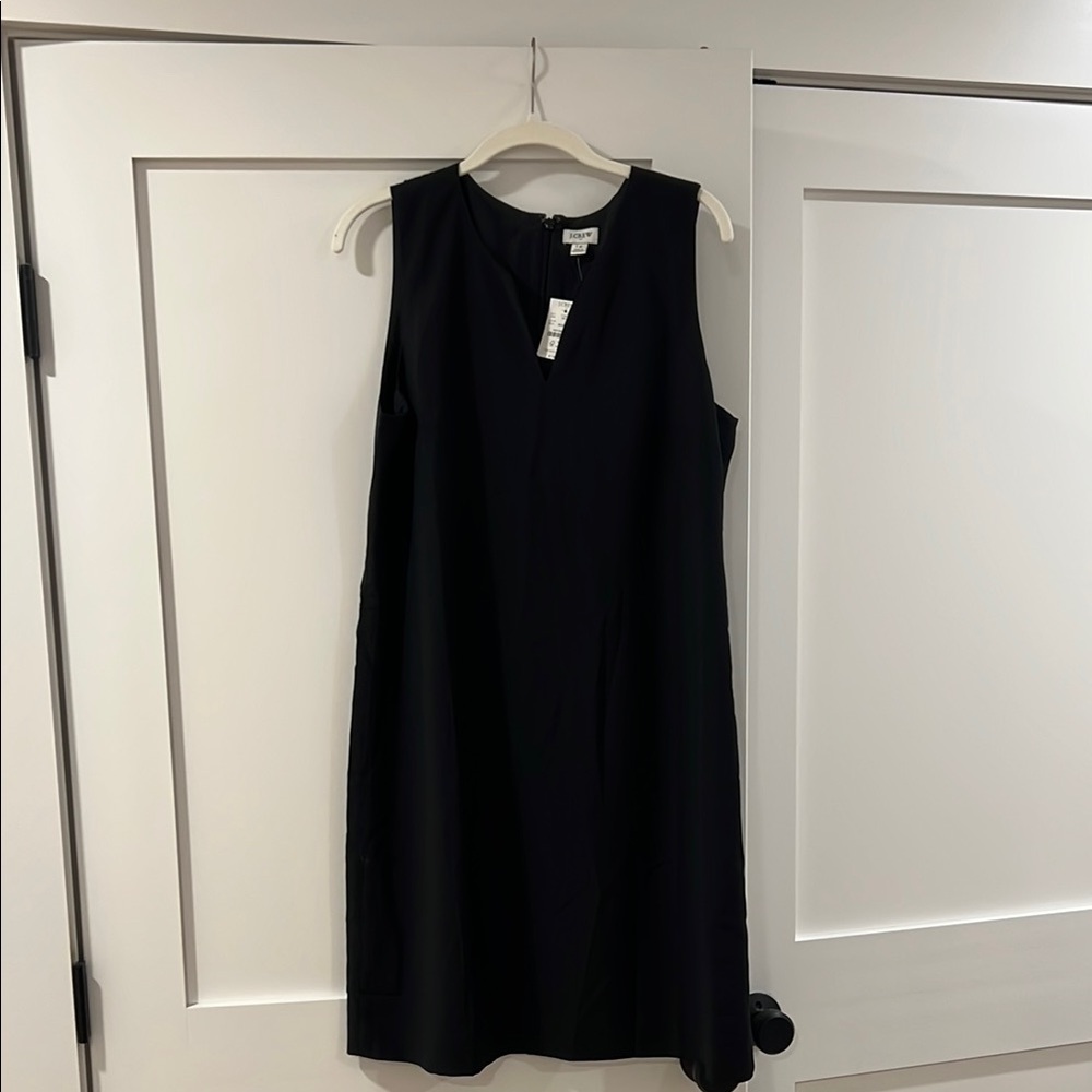 J. Crew Elegant Black Sleeveless Midi Dress